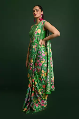 Zahra satin saree