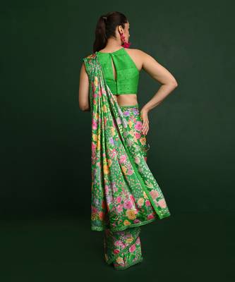 Zahra satin saree 5