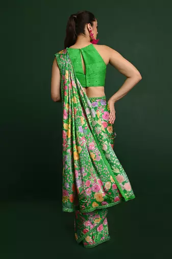 Zahra satin saree