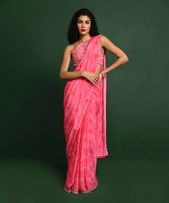 Lara georgette saree 1