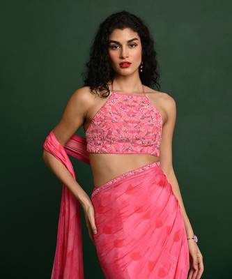 Lara georgette saree 2