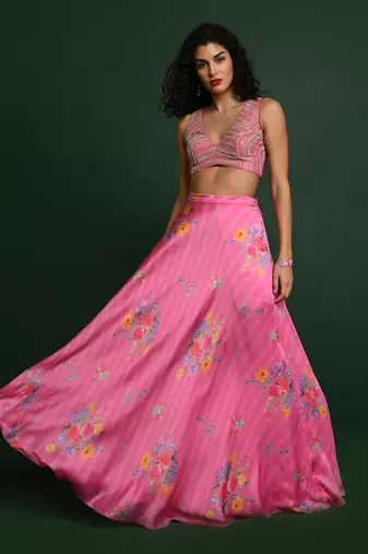 Rosetta Embroidered Lehenga Set