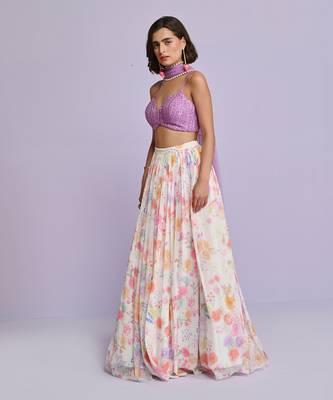 Irene Georgette lehenga Set 3
