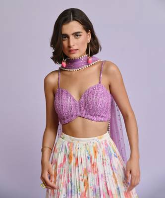 Irene Georgette lehenga Set 4