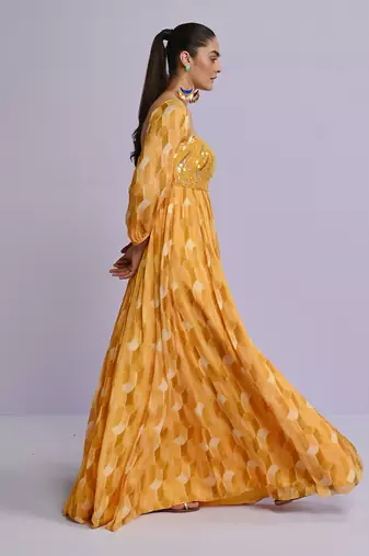 Yellow gown