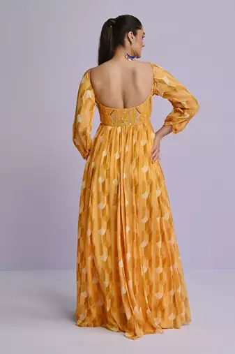 Yellow gown