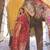 Kimisha women's red silk woven saree with unstitched blouse piece