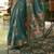 Kimisha women's rama silk woven saree with unstitched blouse piece