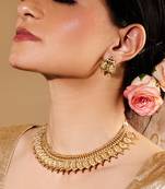 Lakshmi Coin Gold-Plated Temple Jewellery Set For Women