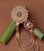 Gold-Plated Haathphool Chain Adjustable Ring