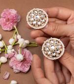 Kundan Studs With Gold Plating