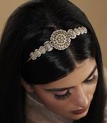 Gold Kundan Tiara Traditional Hair Band