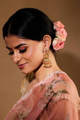 American Diamond Gold-Plated Multicolor Statement Traditional Jhumka 4