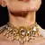 Gold-Plated Uncut Kundan-Studded Polki Choker Jewellery Set