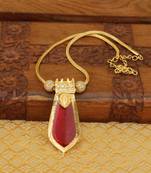 Kerala traditional gold plated palakka necklace