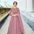 Pink Embroidered and Diamond Work Netted Anarkali Suit