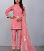 Pink Colour Smart And Girlish Ethnic Short Readymade Salwar Kameez