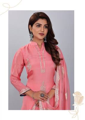 Pink Colour Smart And Girlish Ethnic Short Readymade Salwar Kameez 2