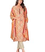 Cream Colour Ethnic Readymade Digital Print Salwaar Kameez