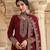 Designer Zari Work Maroon Colour Girlish Palazzo Dress