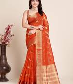  Kota Doriya Traditional Organza Ethnic Festive Saree