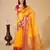 Yellow Ethnic Zari Woven Traditional Looking Girlish Saree