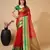 Red Ethnic Zari Woven Traditional Looking Girlish Saree