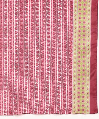 Women's Peach Printed Cotton Kurti With Foil Printed Dupatta Set 4