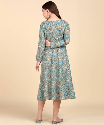 Multicolor Printed Cotton Round Kurta 2