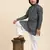 Grey Mirror work Cotton Kurta Pajama set for Boys Ethnic Wear