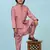 Pink Silk Kurta Pajama Set for Boys Kids Ethnic Wear with Embellished Design