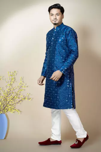 Mirror Work kurta and Pajama set