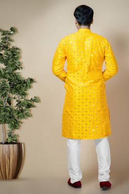 Mirror Work kurta and Pajama set 1