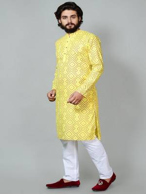 Sequins Work kurta and Pajama set 1