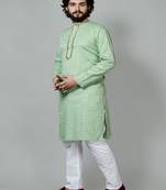 Mirror & Stripe Work kurta and Pajama set