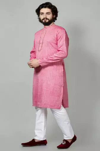 Mirror & Stripe Work kurta and Pajama set