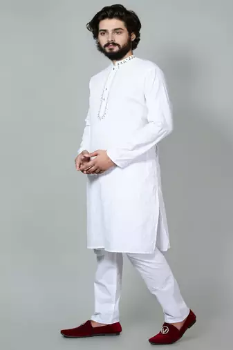 Mirror & Stripe Work kurta and Pajama set