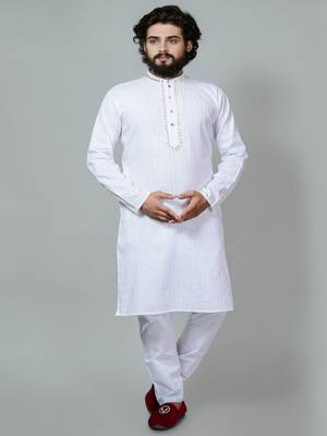 Mirror & Stripe Work kurta and Pajama set 5
