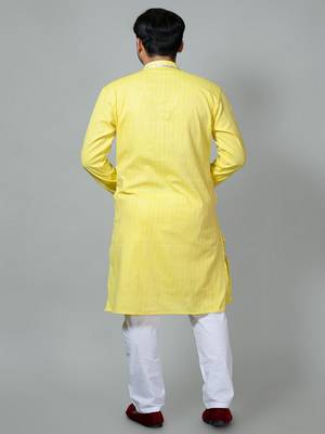 Mirror & Stripe work Kurta and Pajama set 2