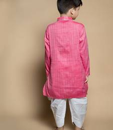 NFC CREATION High-Quality Stripe Mirror Kurta and Patiyala set for boys