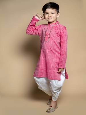 NFC CREATION High-Quality Stripe Mirror Kurta and Patiyala set for boys 1