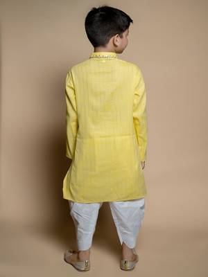 NFC CREATION High-Quality Stripe Mirror Kurta and Patiyala set for boys 2