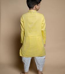 NFC CREATION High-Quality Stripe Mirror Kurta and Patiyala set for boys