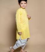 NFC CREATION High-Quality Stripe Mirror Kurta and Patiyala set for boys
