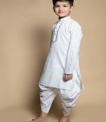 NFC CREATION High-Quality Stripe Mirror Kurta and Patiyala set for boys