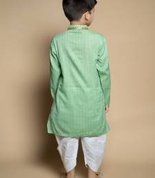 NFC CREATION High-Quality Stripe Mirror Kurta and Patiyala set for boys