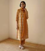 Ginger straight kurta set