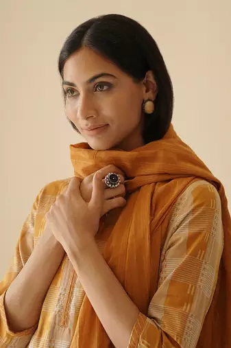 Ginger straight kurta set