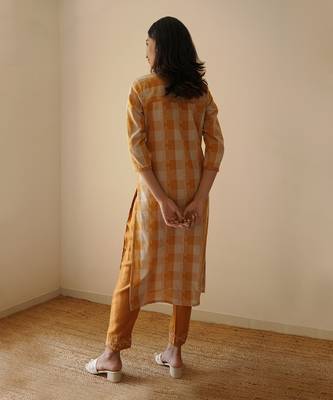 Ginger straight kurta set 5