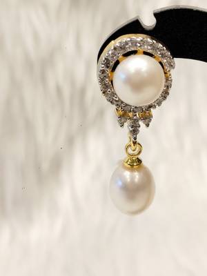 Mannat raj pearls & jewellers natural fresh water pearls hyderabadi pearls unique designer pendant set 3
